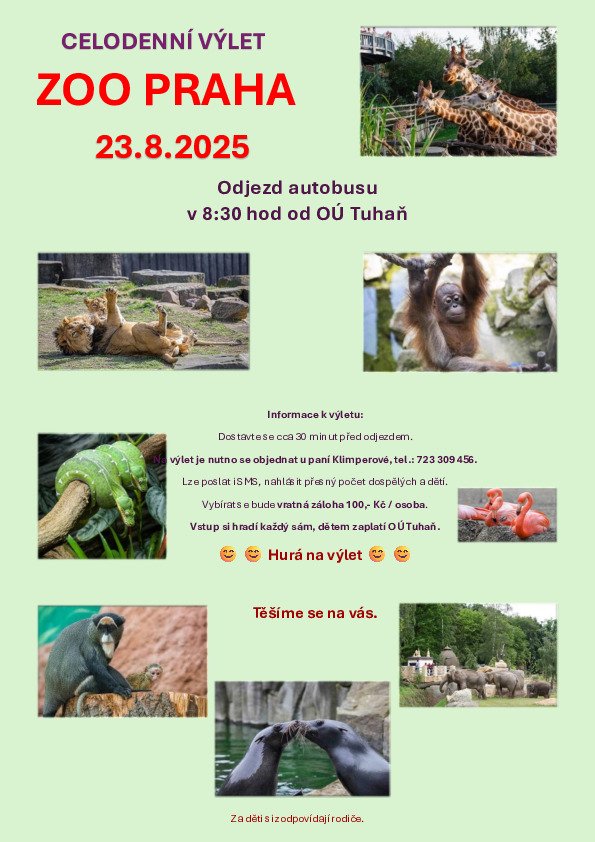 Výlet do ZOO Praha 